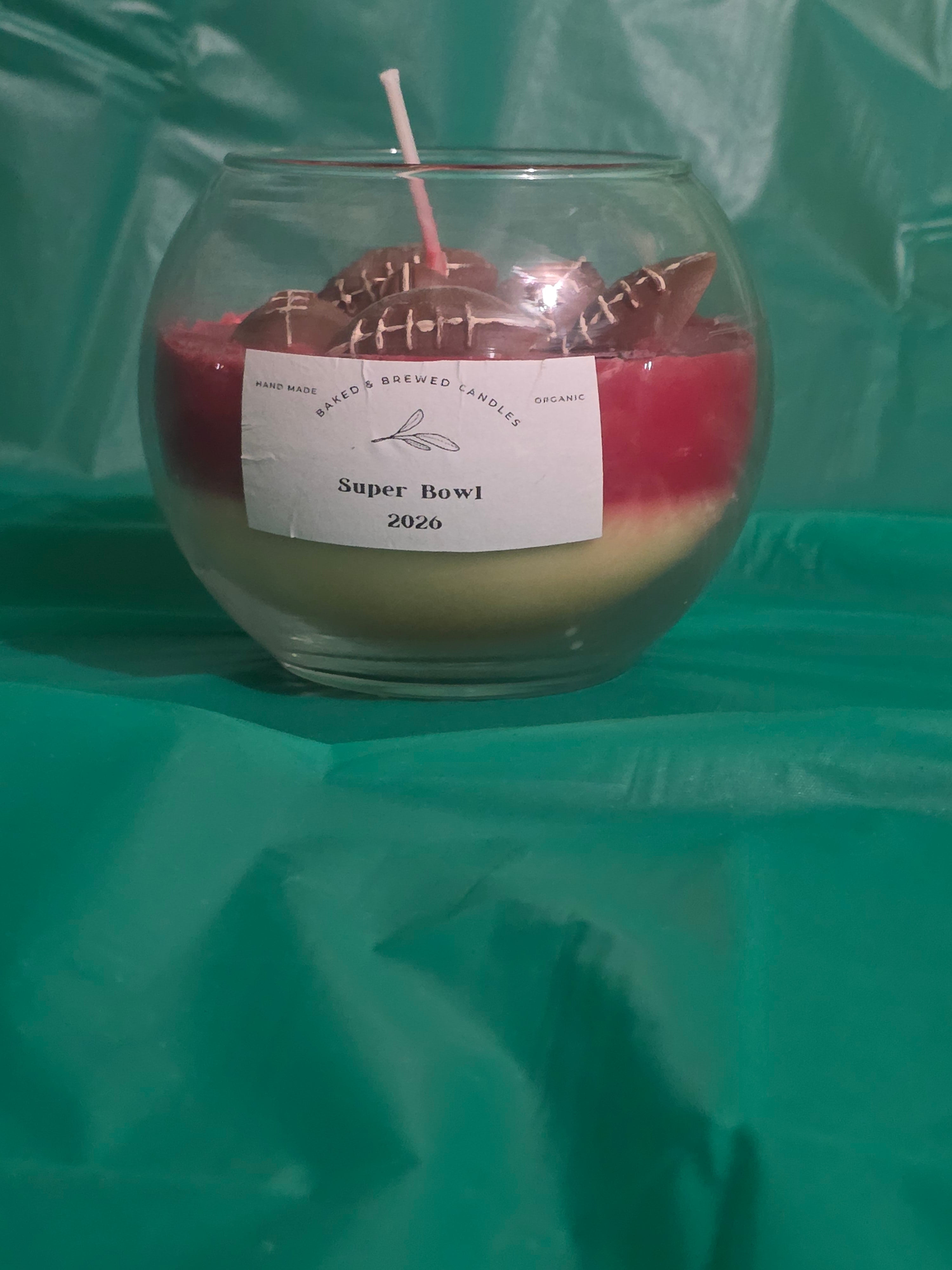 49ers Football Candle