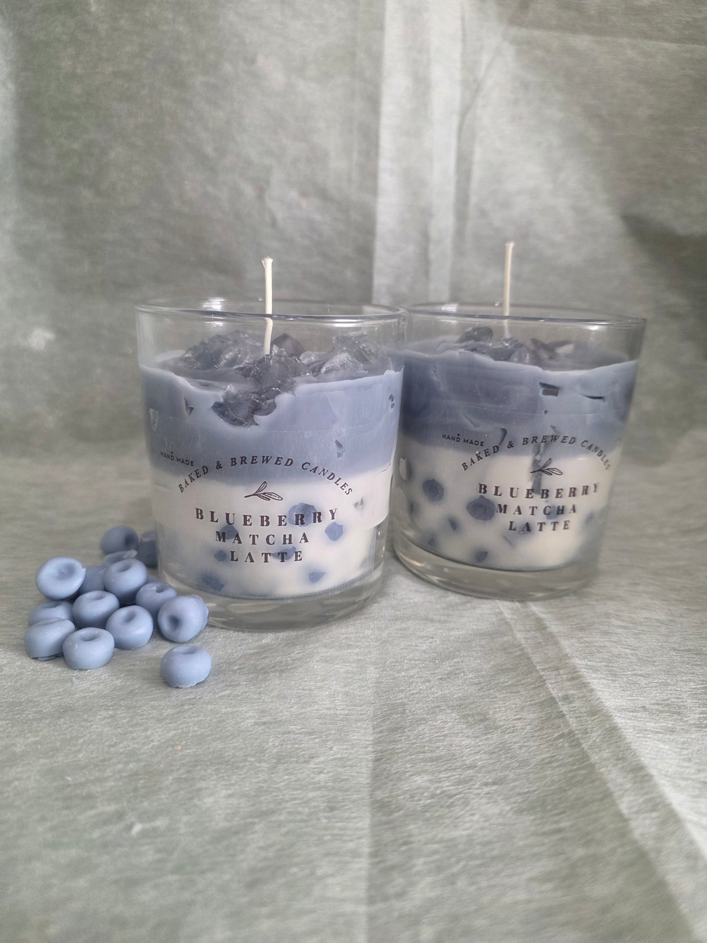 Blueberry Matcha Latte