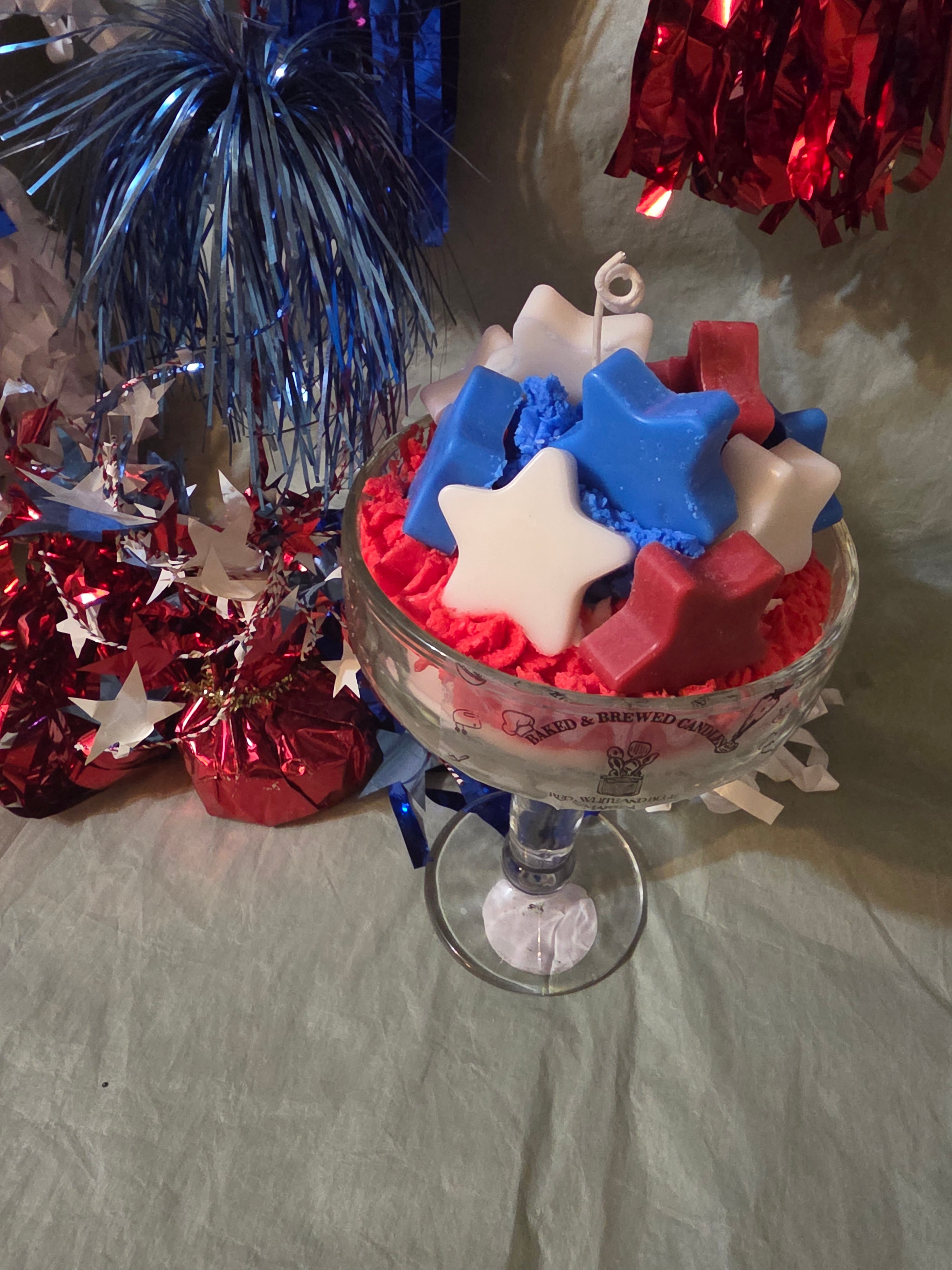 Red White and Blue Martini