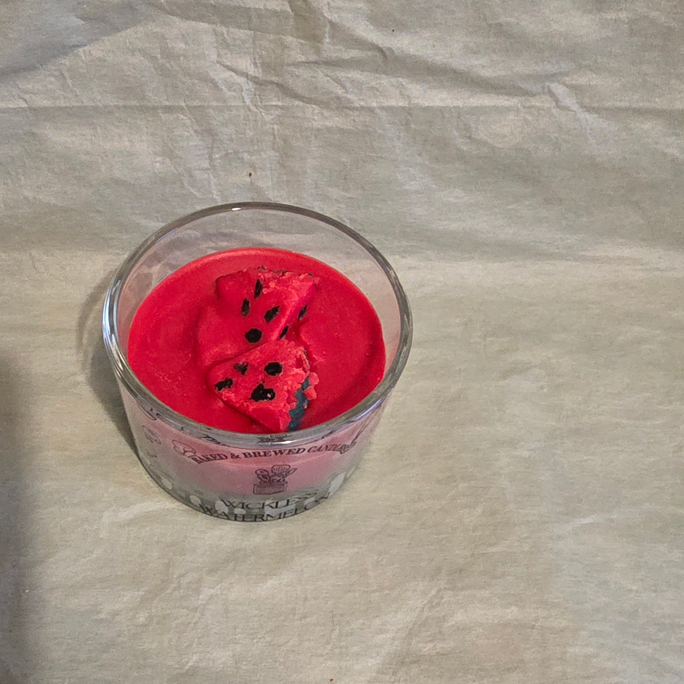 Small Watermelon Wickless Candle