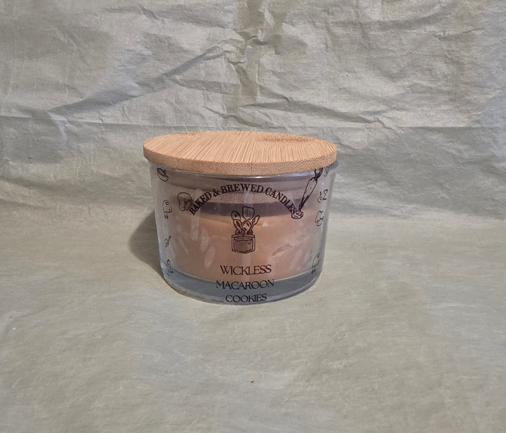 Small Macaroon Wickless Candle