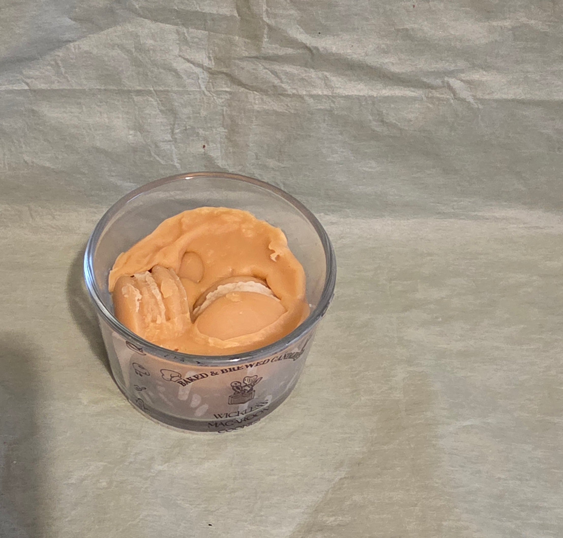 Small Macaroon Wickless Candle