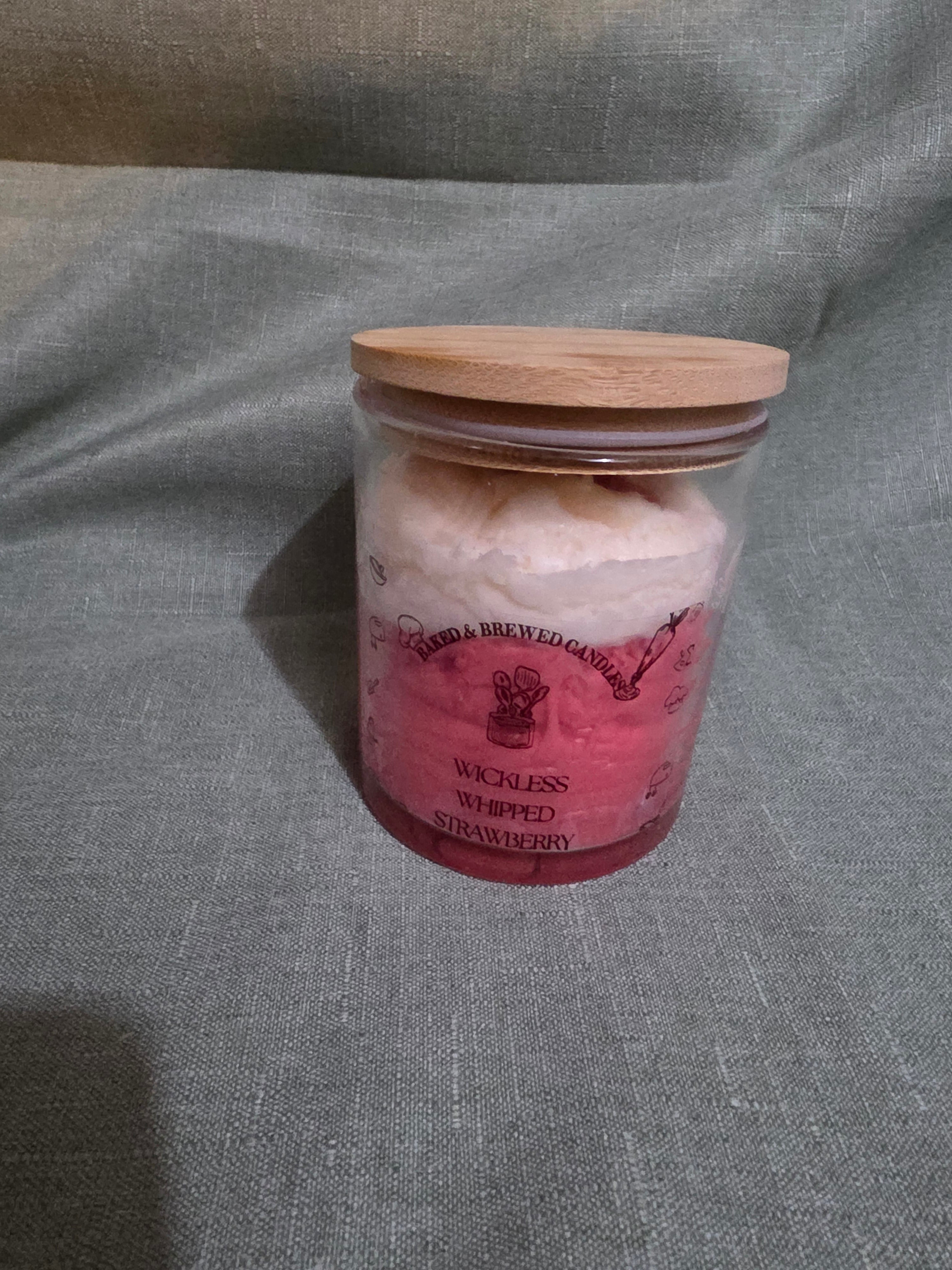 Strawberry Wickless Candle