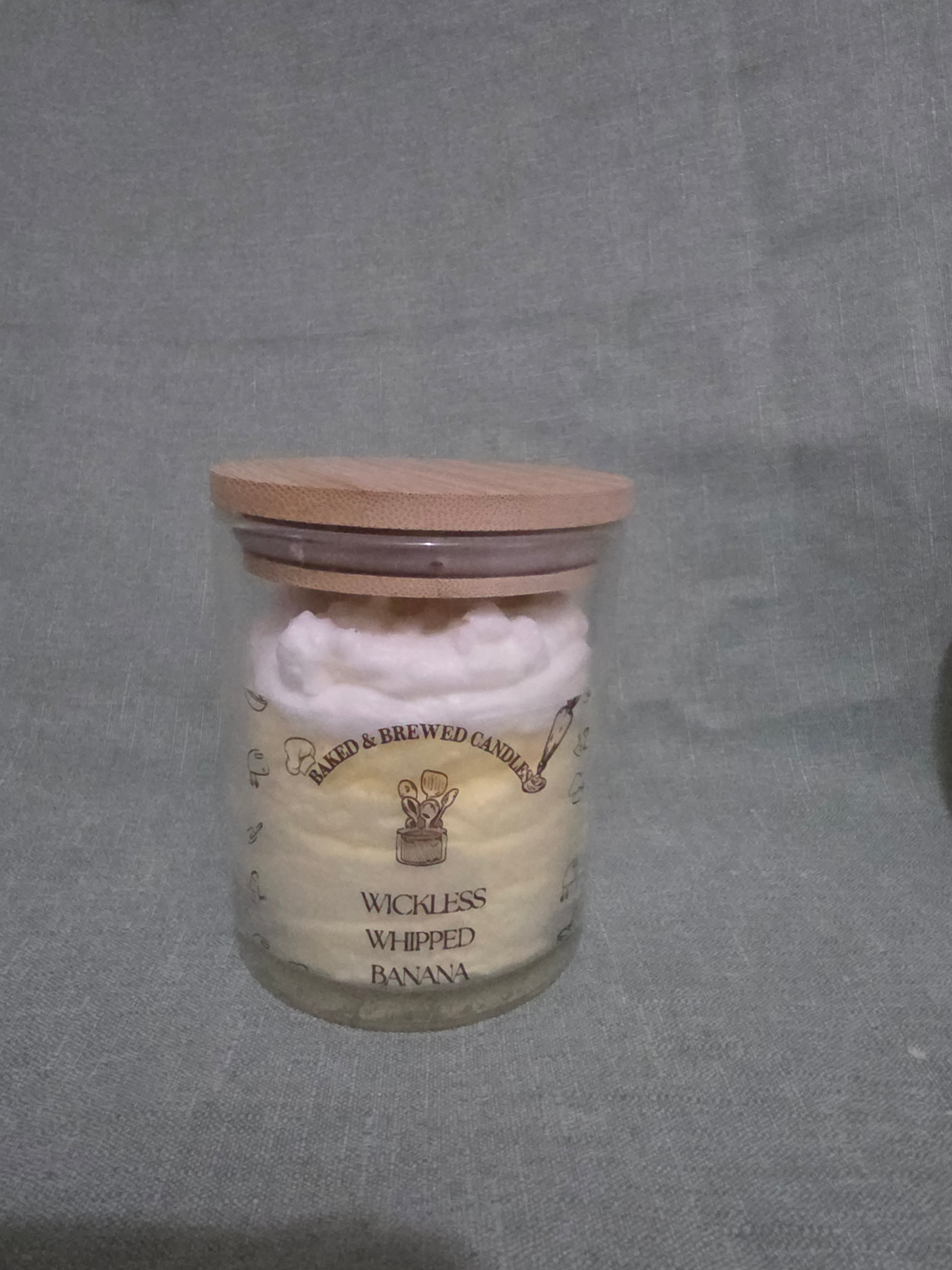 Banana Wickless Candle