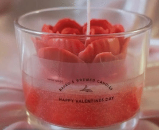 Beautiful Rose Candle
